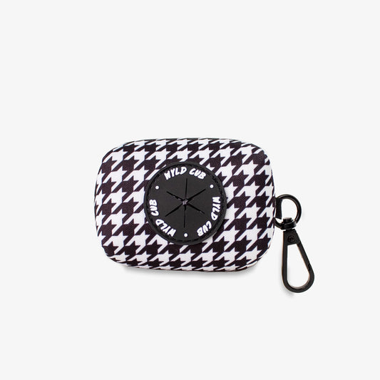 Happy Houndstooth Dog Poop Bag Holder