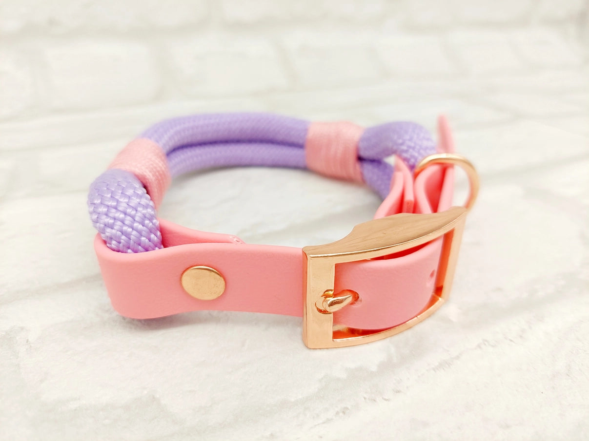 Pink paracord dog collar best sale