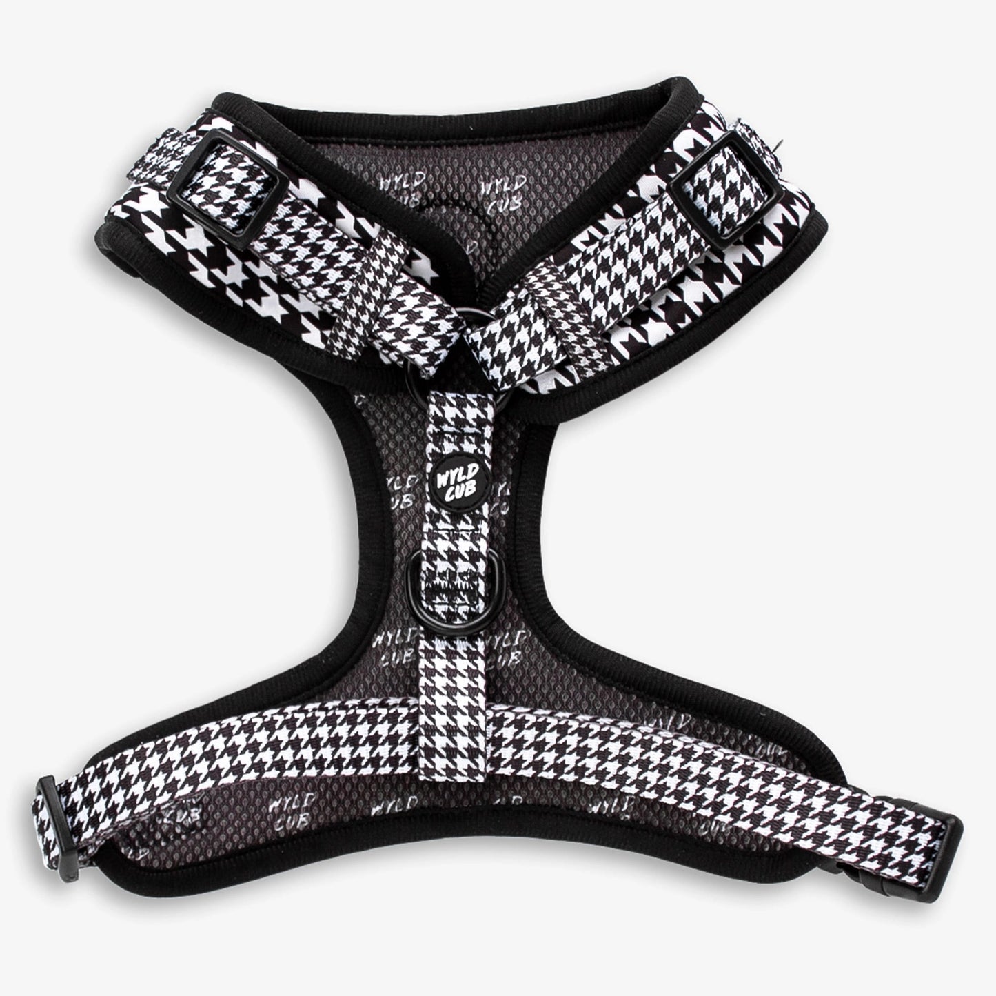 Happy Houndstooth Adjustable Dog Harness